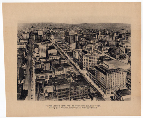 Seattle looking north from 42-Story Smith Building Tower